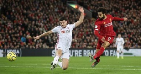 بهدفي محمد صلاح وماني ضد شيفيلد.. ليفربول يواصل التحليق في صدارة الدوري الانجليزي