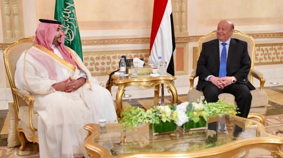 مصادر خاصة.. الاتفاق بين الرئيس هادي والامير خالد بن سلمان على 5 بنود .. ومحللون يوضحون خطورة هذا الاتفاق